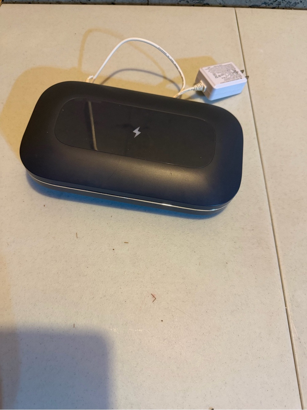 Portable Black UV Sanitizer & Wireless Charging Case